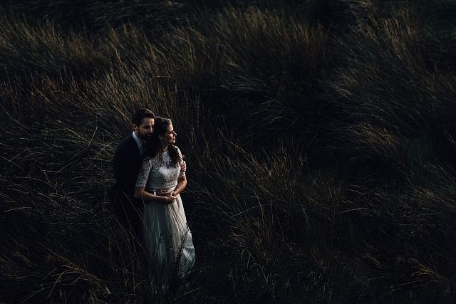 Perth Award Winning Documentary Wedding Photographer Adam Levi Browne moody portrait by the river reeds Greens Place Reserve