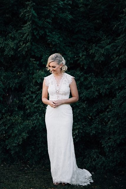 Bride looking fantastic in her lovely Grace Loves Lace gown