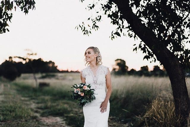 Bride turns a look gorgeous at Albion on Swan