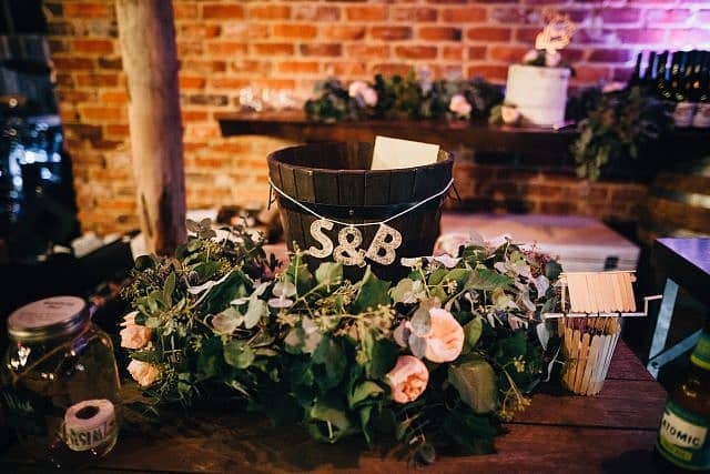 Flowers at a Albion on SwanWedding reception 