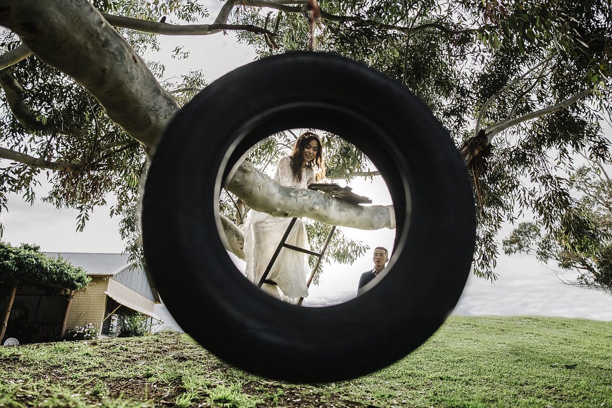Adam Levi Browne Portrait and Wedding Photography Jumburra Farm Stay Tyre Swing