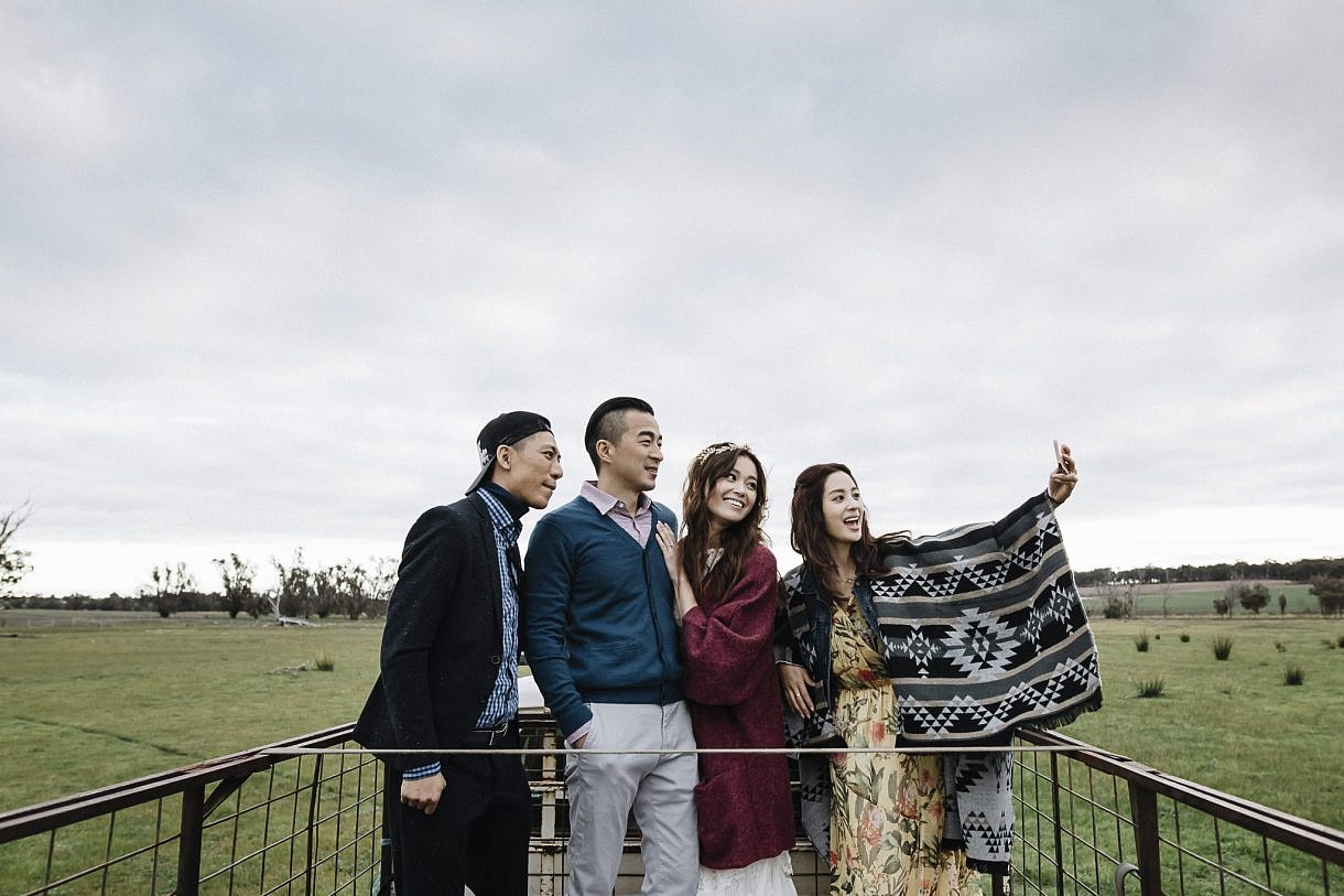 Adam Levi Browne Portrait and Wedding Photography in the back of the ute