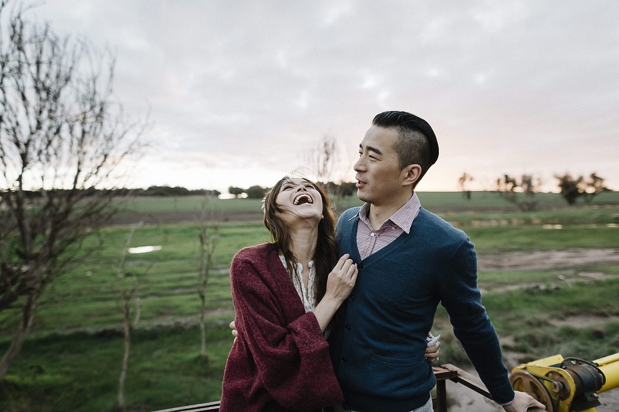 Adam Levi Browne Portrait and Wedding Photography in the back of the ute at sunset