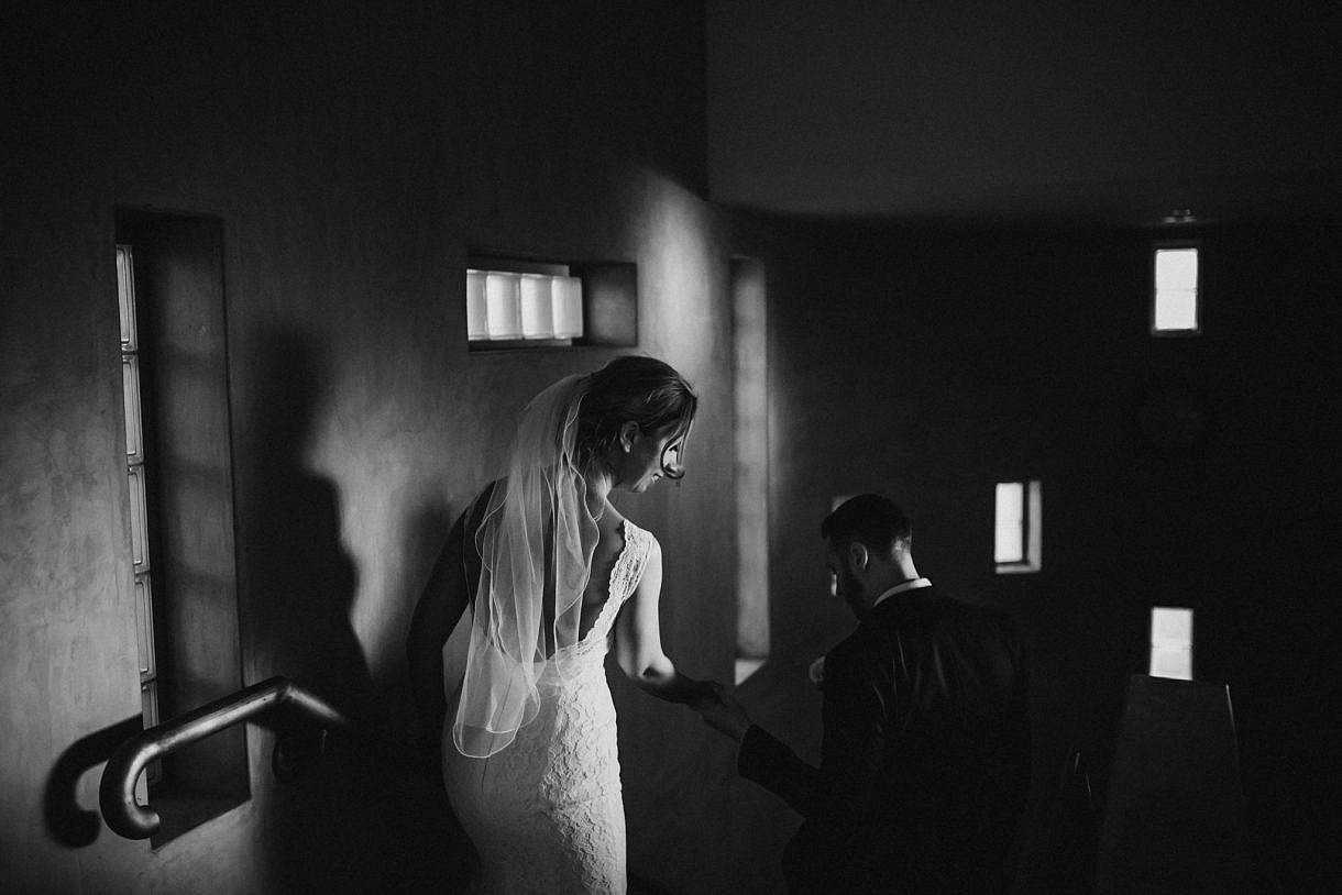 Bride and groom Sunset Adam Levi Browne photography Coogee Beach Surf Life Saving club