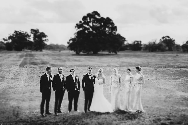 Ceremony Wedding Field Bridal Party Guildford