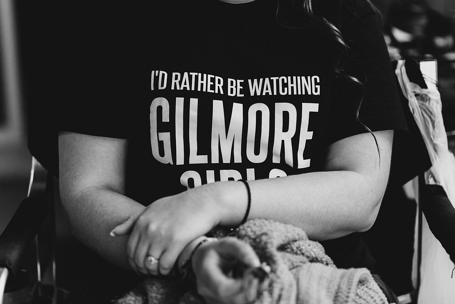 Gilmore Girls Tshirt On Bridesmaid