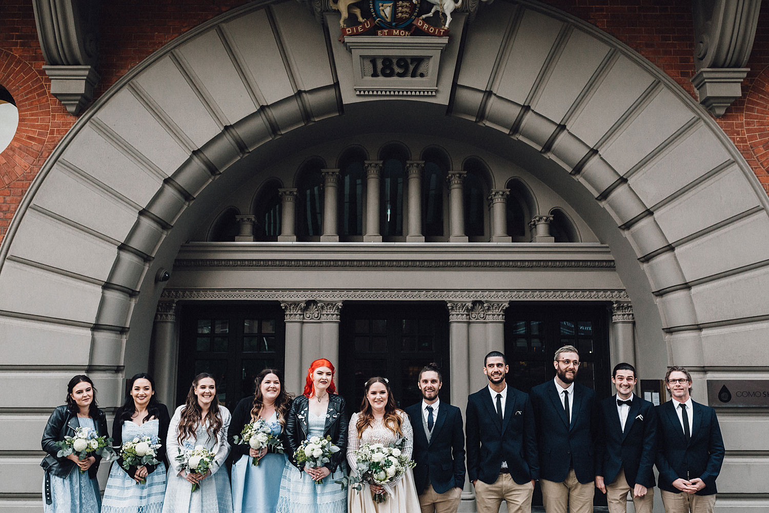 Como Treasury Building Bridal Party