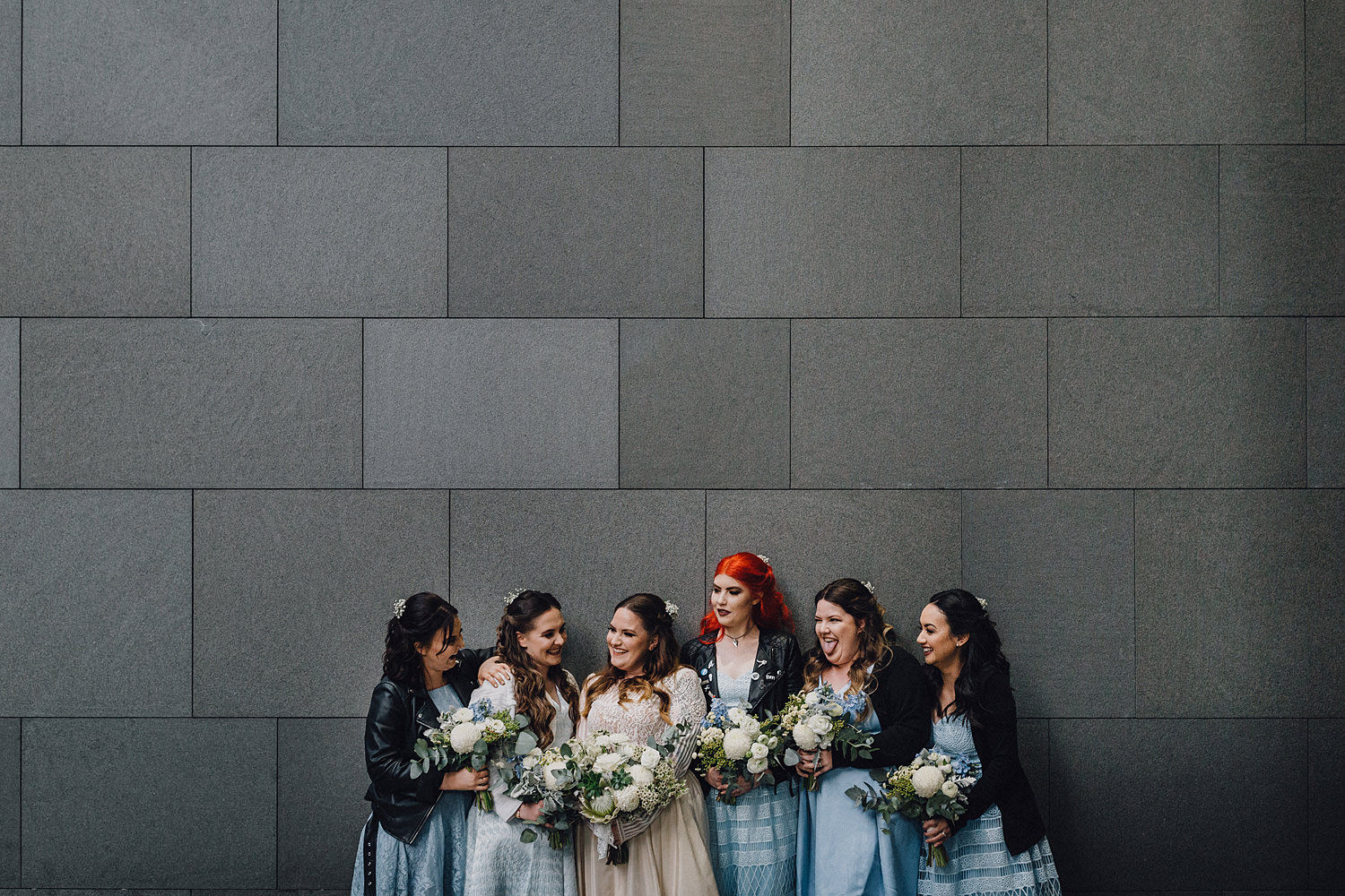 Bridesmaids Together In Leather Como Treasury