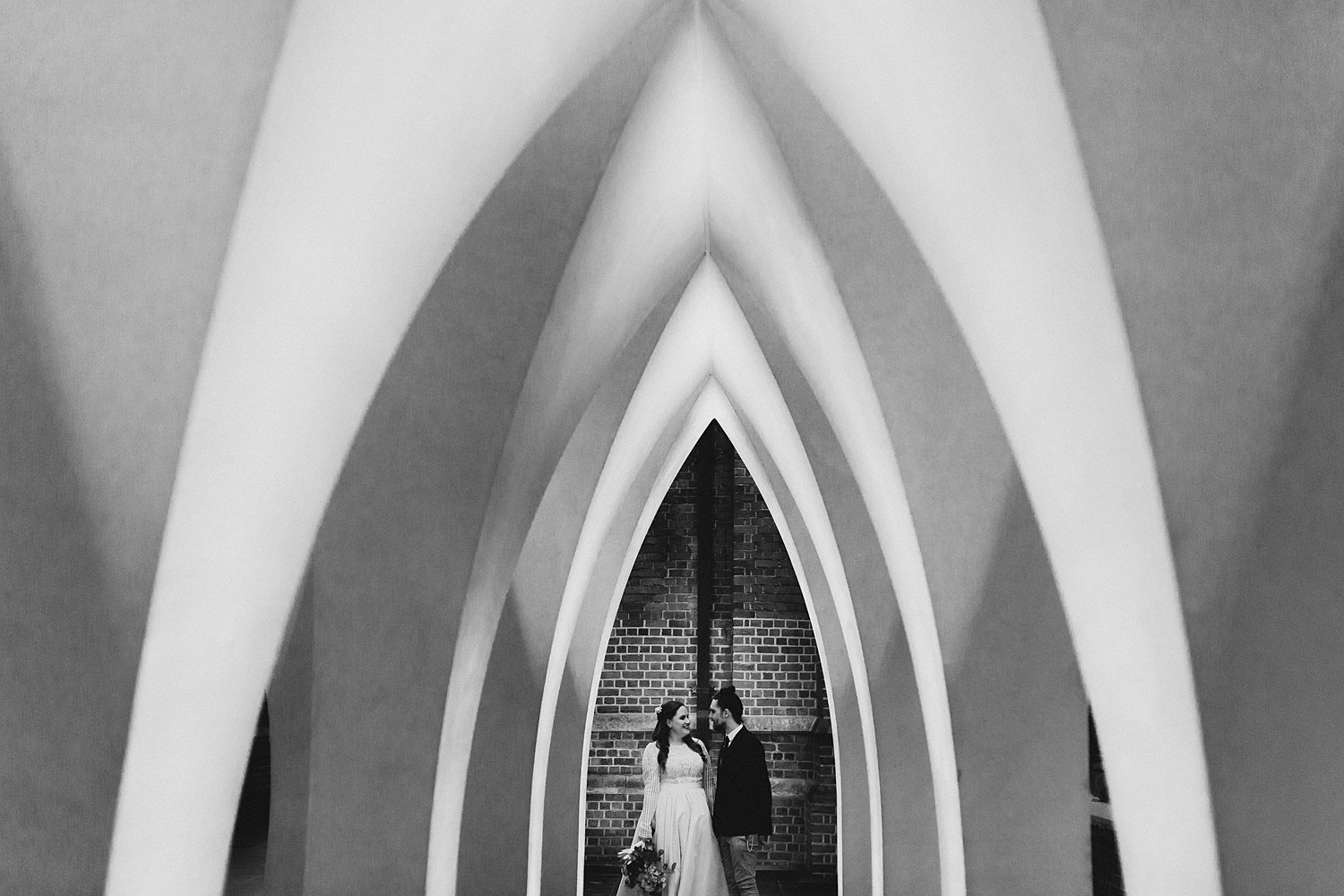 Interesting Shape Picture Perth Bride Groom