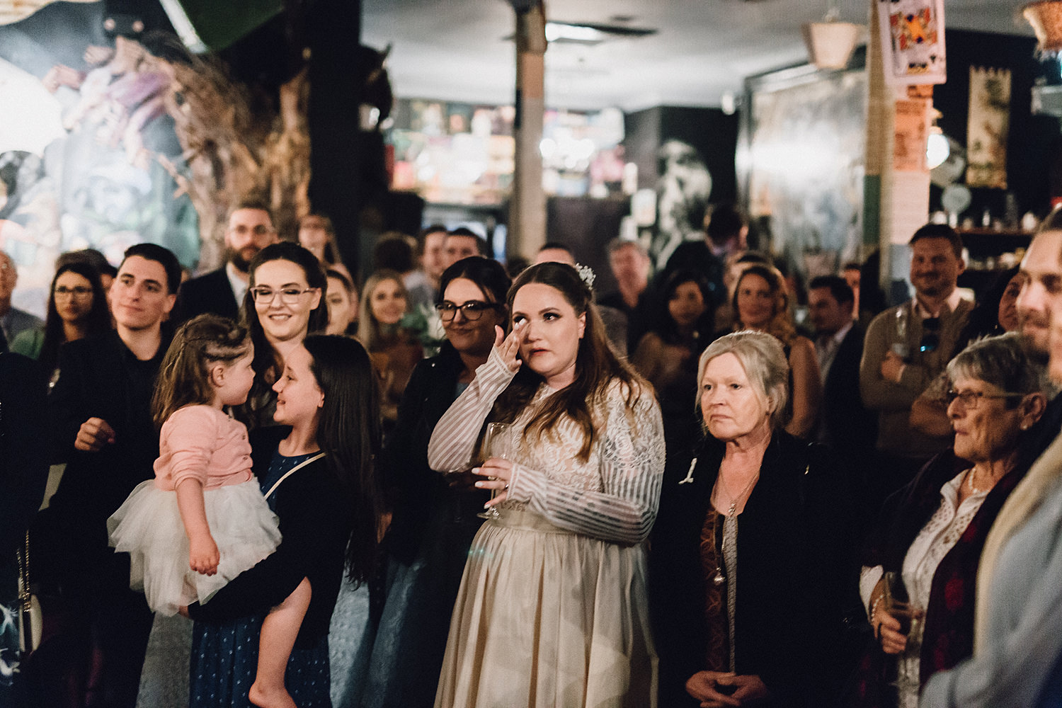 Brides Emotional During Speech Wolf Lane