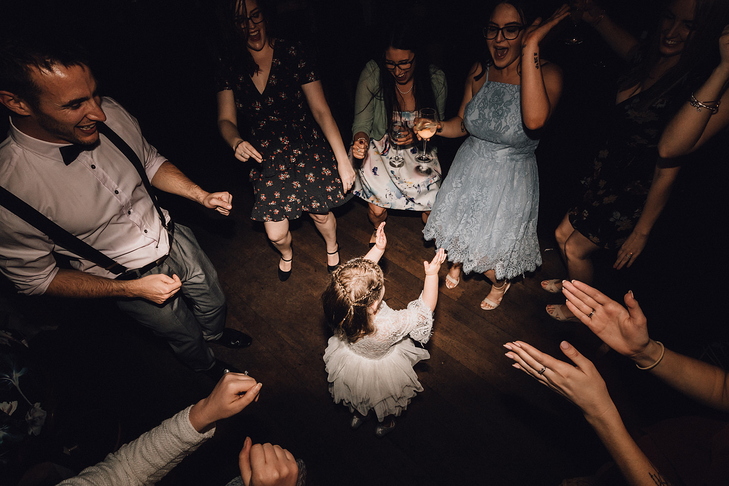 Flower Girl Dances In Circle