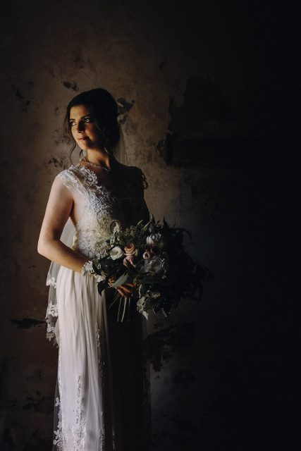 Bride With Flowers Old Broadwater Farm