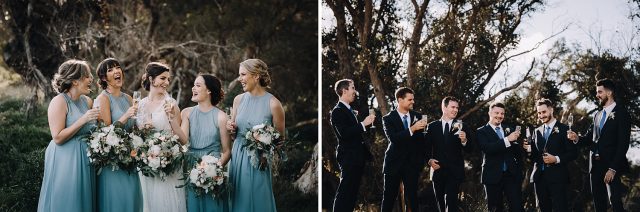 Bridal Party At Paperbark Trees Busselton