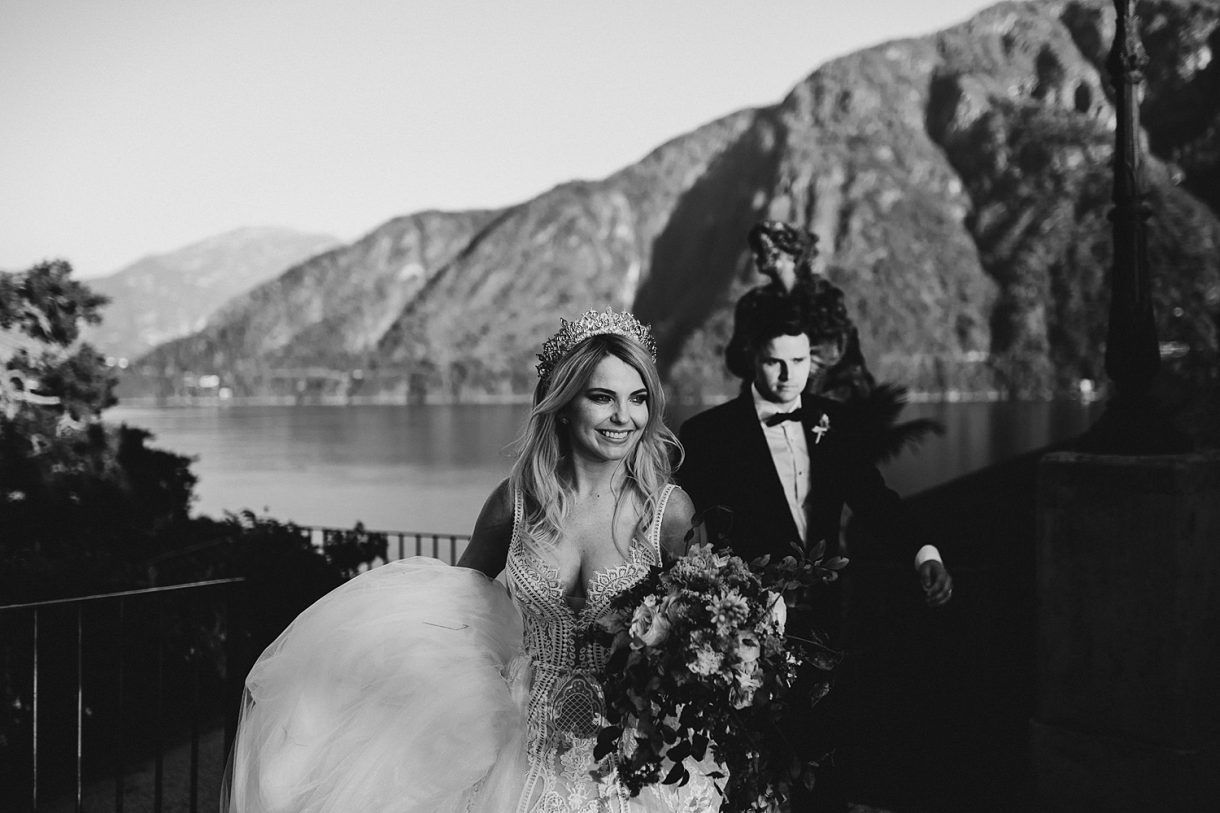 Bride Groom Lake Como Wedding