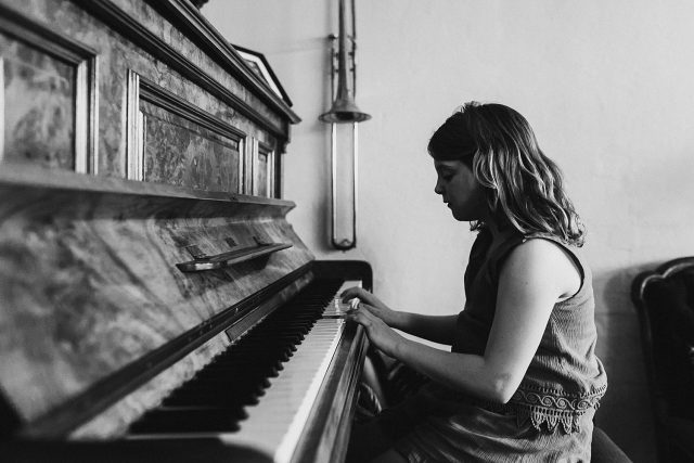 Flower Girl Playing Piano