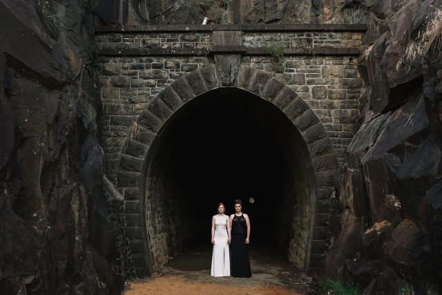 Same Sex Wedding Swan View Tunnel