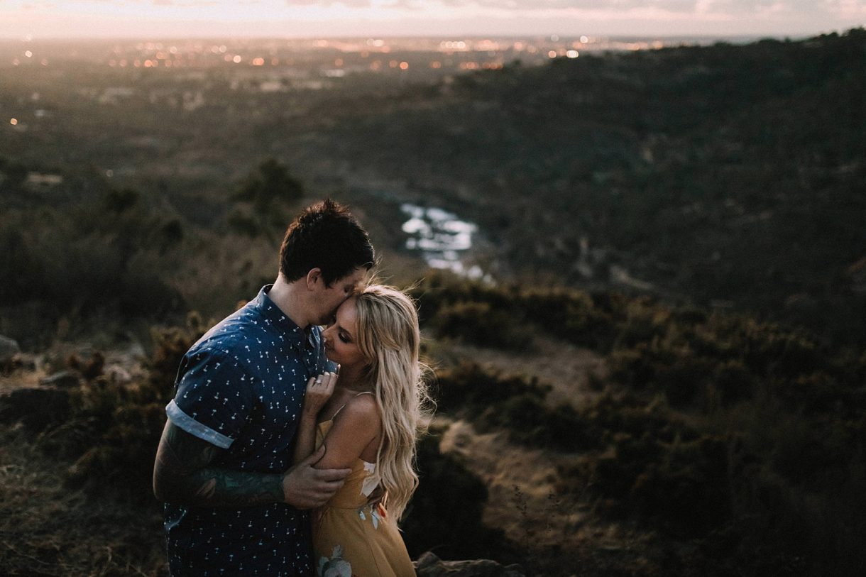 Perth Hills Engagement Shoot Tattoo Couple Wedding