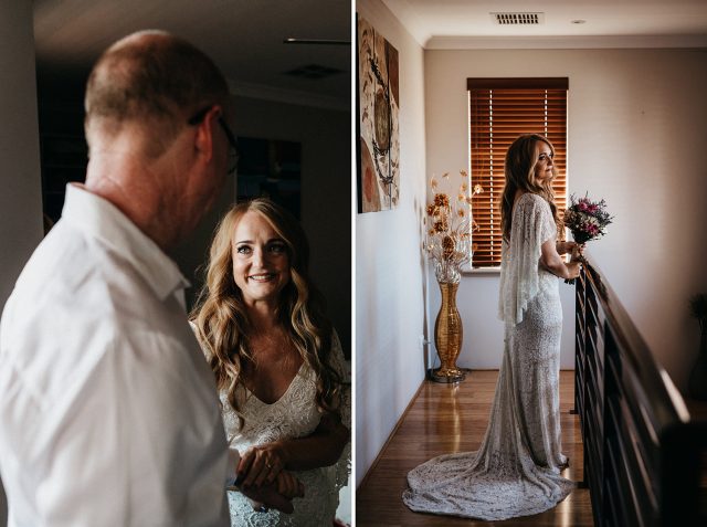 First Look Bride Portrait Gown