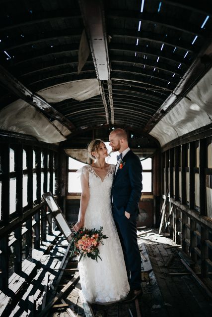 Whiteman Park Railway Bride Groom Wedding