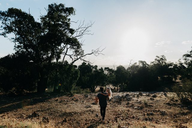 Groom Carries Bride In Perth Hills