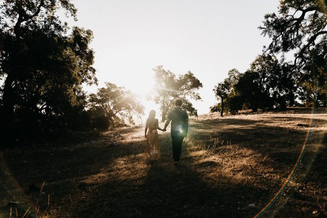 Documentary Engagement Shoot Couple Wedding Golden Hour