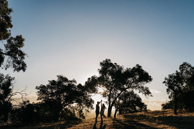 Dancing Couple Single Tree Wedding Perth Hills