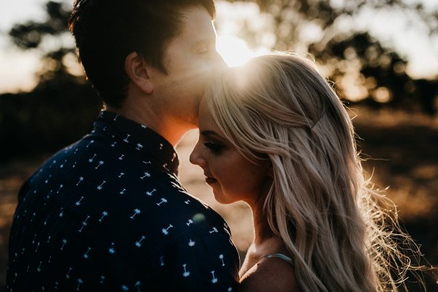 Perth Wedding Photographers Golden Hour Flare