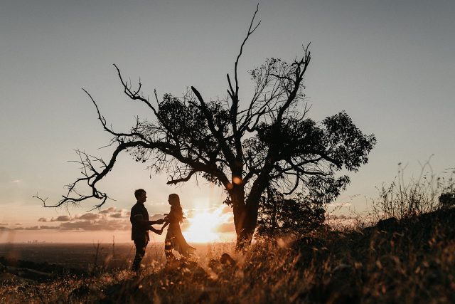 Tattoo Wedding Couple Perth Sunset