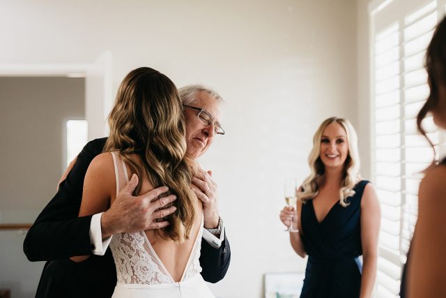 Bride Reveal To Dad Emotion