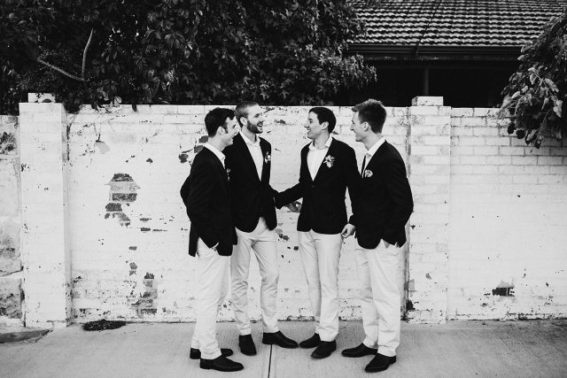 Fremantle Bridal Party Black And White